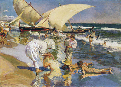 Valencia Beach in the Morning Light Joaquin Sorolla